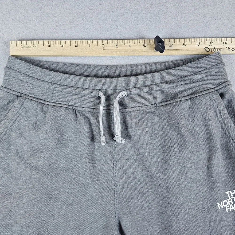 The North Face Jogger Pants Mens Large Gray Fleece Sweatpants Drawstring Pockets